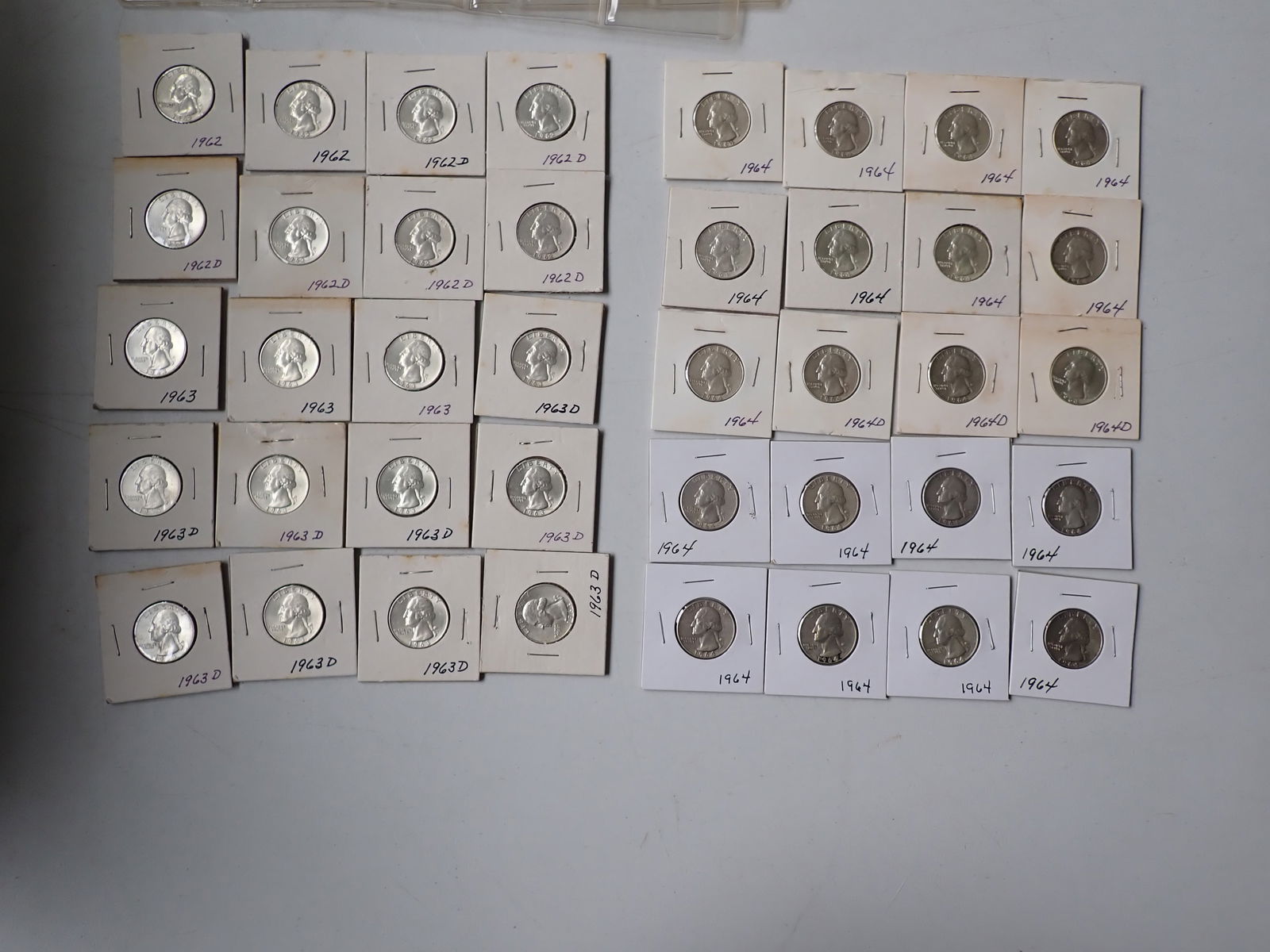 1962=1964 Silver Washington Quarters (40 coins) (1 of 12)