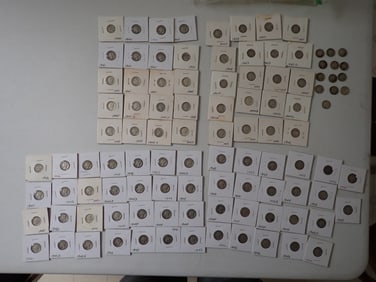 (02) 1940s Mercury Dimes