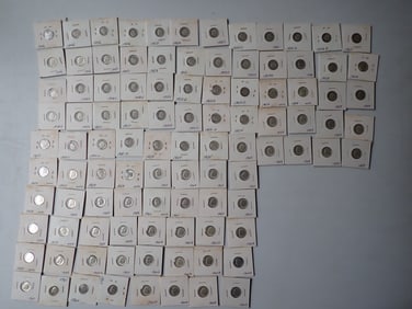 (100) 1940s-1960 Roosevelt Dimes