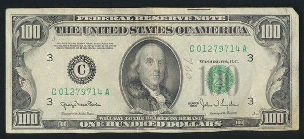 1950-C Federal Reserve $100 Note