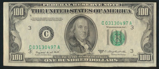 1950-C Federal Reserve $100 Note