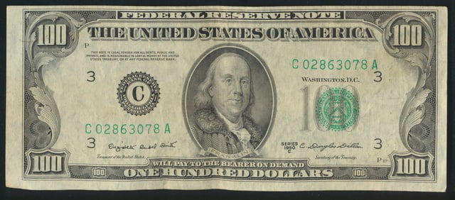 1950-C Federal Reserve $100 Note