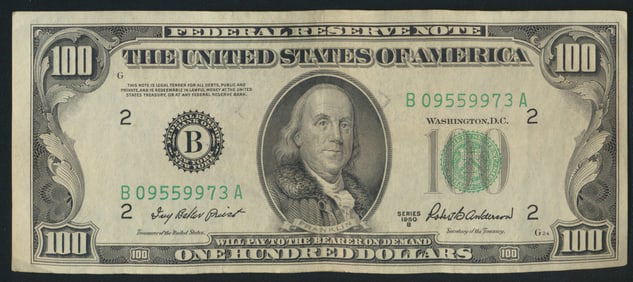 1950-B Federal Reserve $100 Note