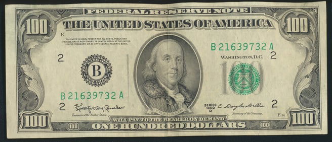 1950-B Federal Reserve $100 Note