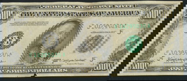 1950-E Federal Reserve $100 Note