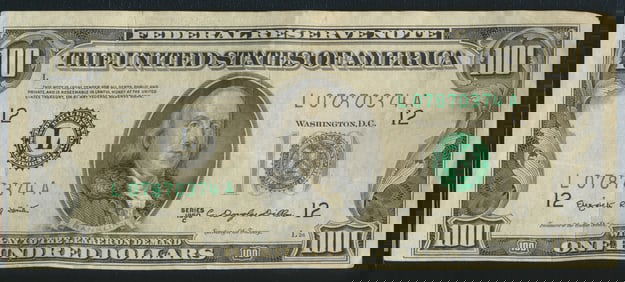 1950-L Federal Reserve $100 Note