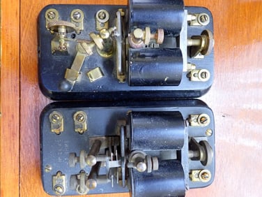 2 Iron and Brass Telegraph Keys