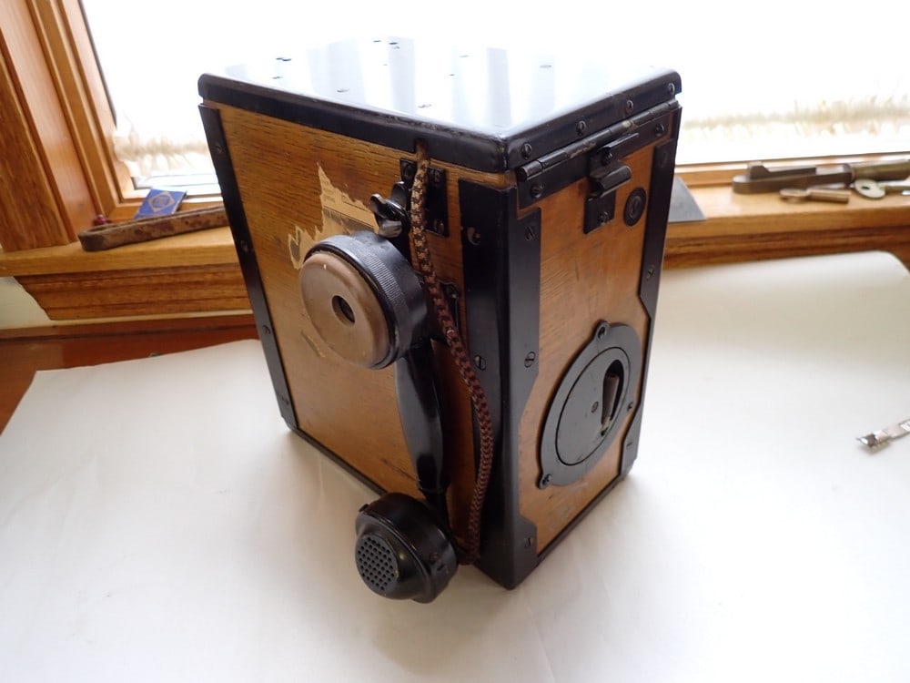 Kellogg Telegraph Box with headset (1 of 4)