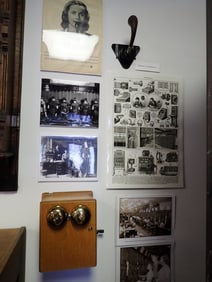 Operators' Mouthpiece and telephone wall box