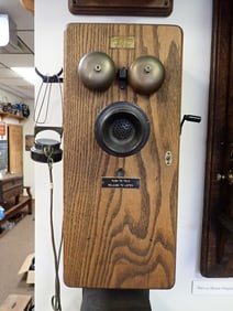 Graybar Electric Company-Oak Wall Phone