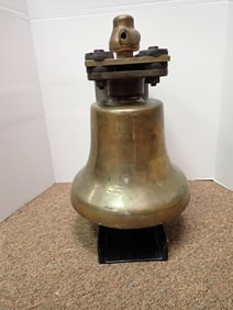 Brass Train Bell - Presented to Retired B&O Engineer