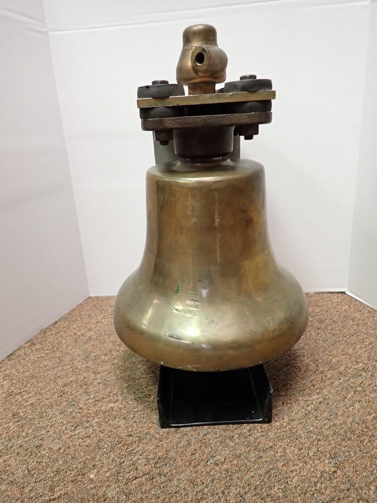 Brass Train Bell - Presented to Retired B&O Engineer (1 of 3)