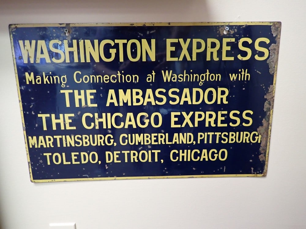 Metal Washington Express Train Sign (1 of 1)