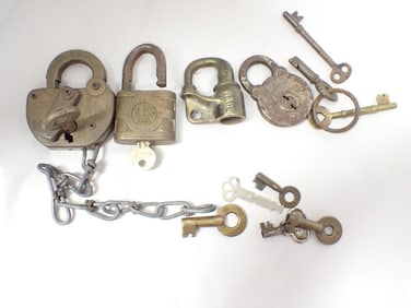 Pennsylvania Railroad Lock, P&LE Railroad Lock and etc.