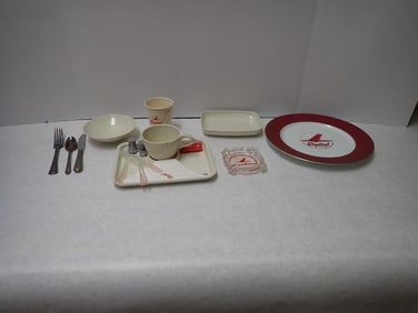 Capital Airlines Serving Plates
