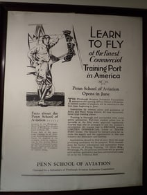 Circa 1920's/30's Aviation Poster