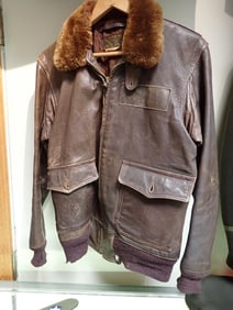 WWII Navy Leather Fighter Pilot Jacket