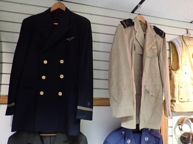 2 WWII Navy Ensign Winter and Summer Coats