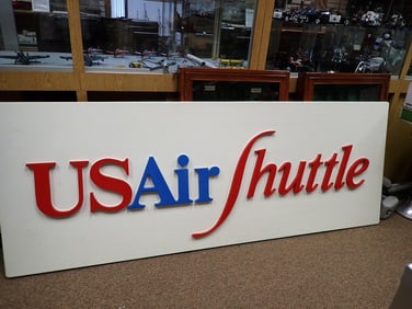 7' USAir Shuttle Fiberglass Sign