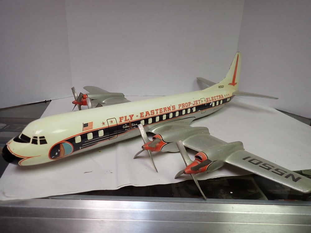 Eastern Propjet Electra Vintage Metal Airplane (1 of 6)
