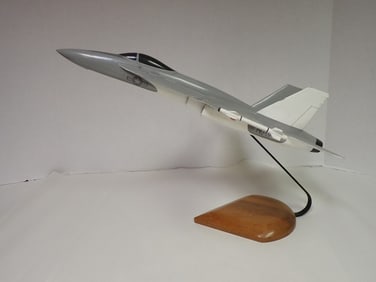 US Navy Jet on wooden stand