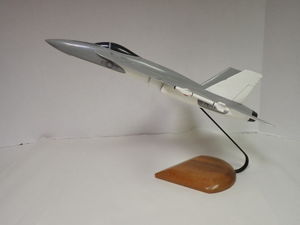 US Navy Jet on wooden stand (1 of 7)