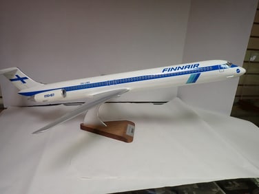 FinnAir MD-80 Resin plane on stand