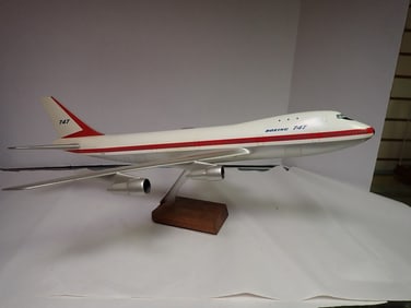 Boeing 747 Resin Model on Stand