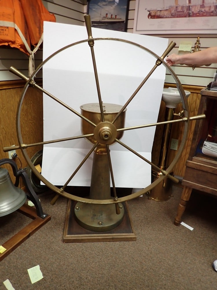 Brass Ship's Wheel (1 of 9)