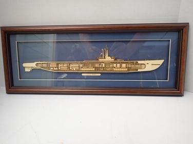 U.S.S. Balsa Wood Cross Section of Ship
