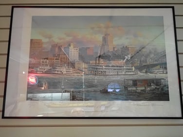 Greater Pittsburgh Ltd. Edition Paddlewheel Boat Print
