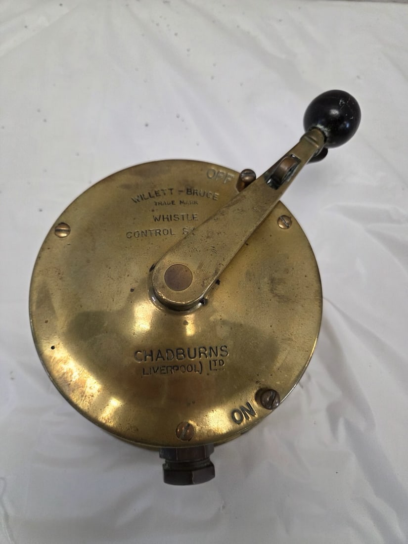 "Willet Bruce" Brass Whistle Control Lever (1 of 4)