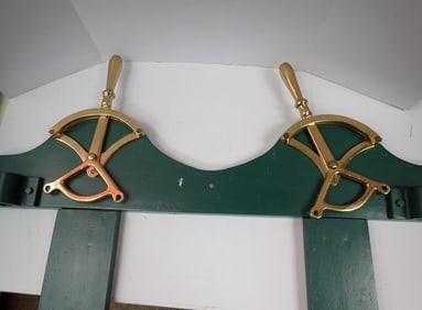 Brass Riverboat Smokestack Levers