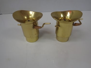 2 Boat Brass Speakers