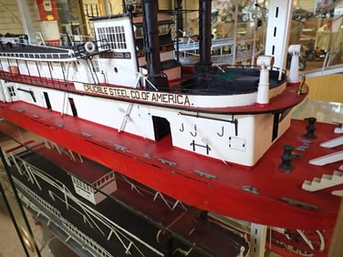 Hand-crafted Pittsburgh Paddleboat "W.P. Snyder Jr."