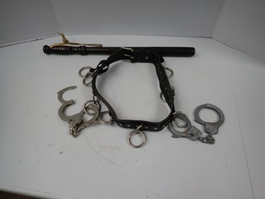 Billy Club, Hand Cuffs and Belt