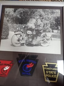 State Police Patches Display
