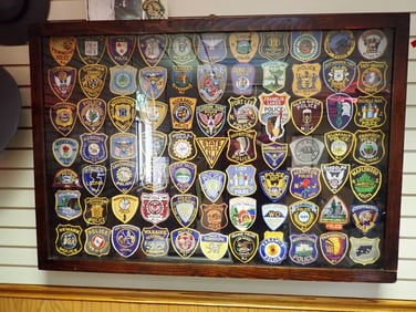 New Jersey Police Patch Display