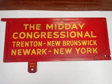 Double-sided "The Midday Congressional" Metal Sign