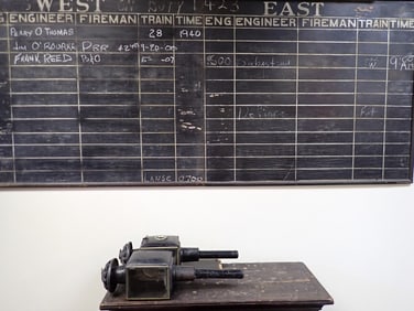 500 Line Railroad Sign-in Board
