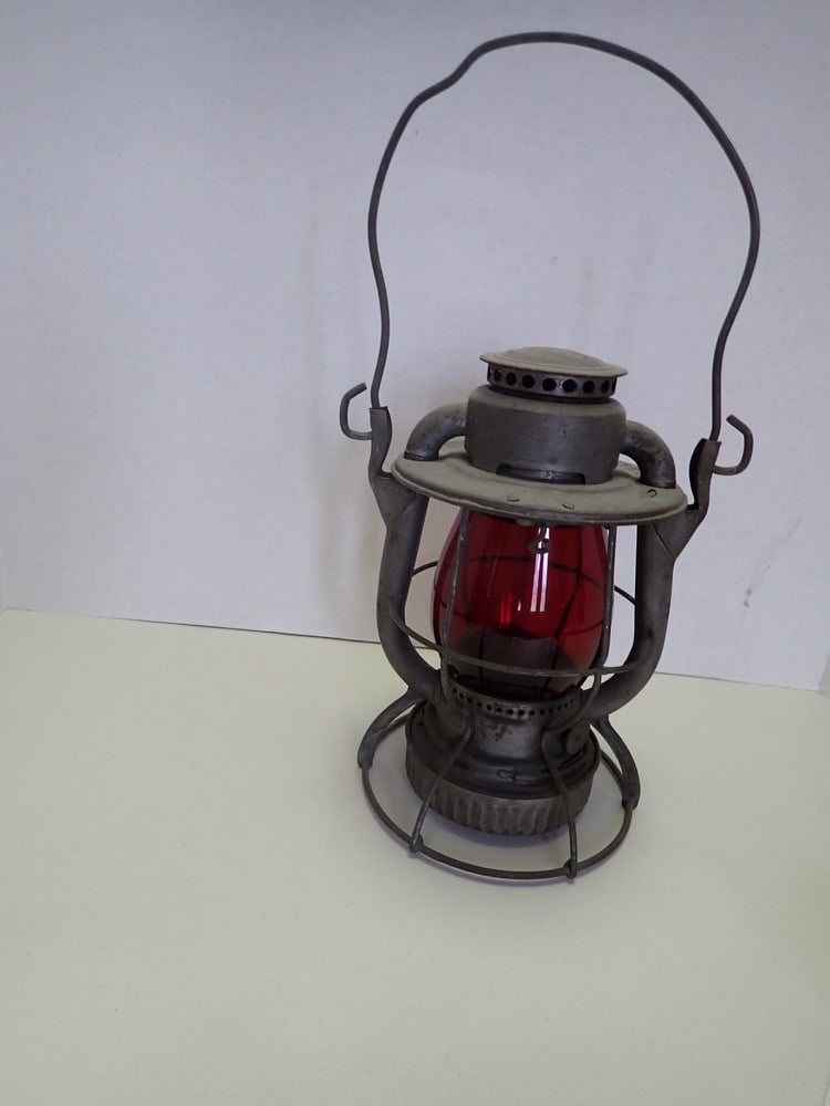 "Dietz B & L. E." Red Globe Railroad Lantern (1 of 8)
