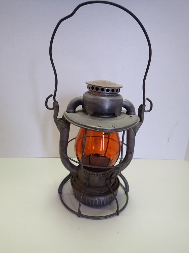"Dietz" "P & L.E." Amber Globe Lantern (1 of 8)
