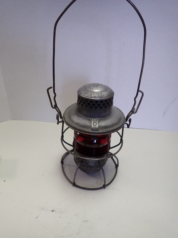 "Adlake B&O R.R." Red Globe Lantern (1 of 5)