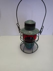 "Adams and Westlake P.R.R." Red Globe lantern