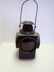Antique "Dressel" 4 Lens Railroad Lantern