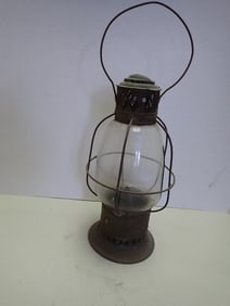 Antique Pierced Tin Railroad Lantern