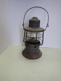 Antique Lantern "PS" on Globe