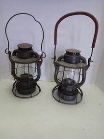 Pair of "B & L.E." Lanterns