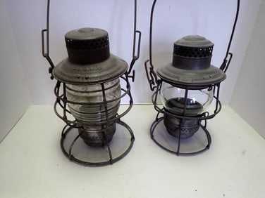 Pair of "B & O" Lanterns