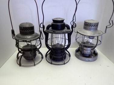3 R.R. Lanterns